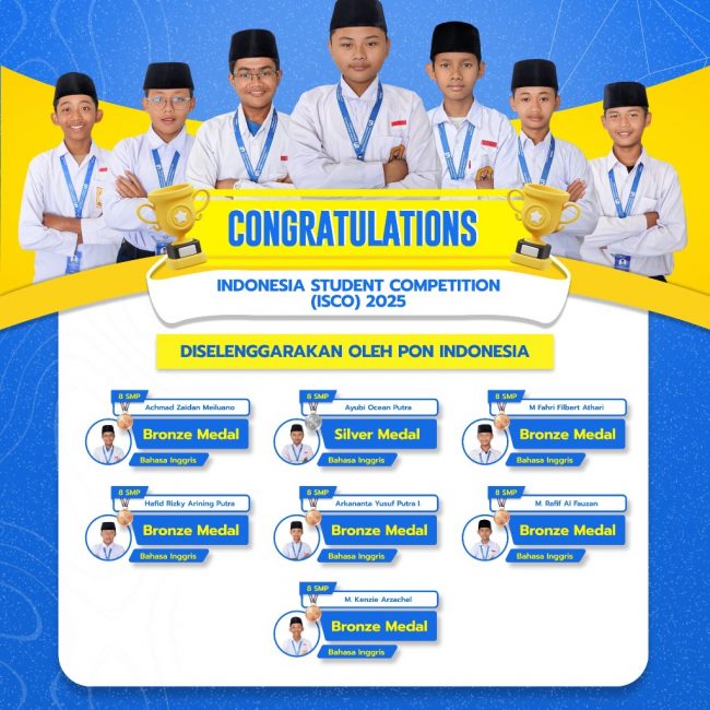 Santri IDN Boarding School Solo meraih juara Bahasa Inggris di ISCO 2025
