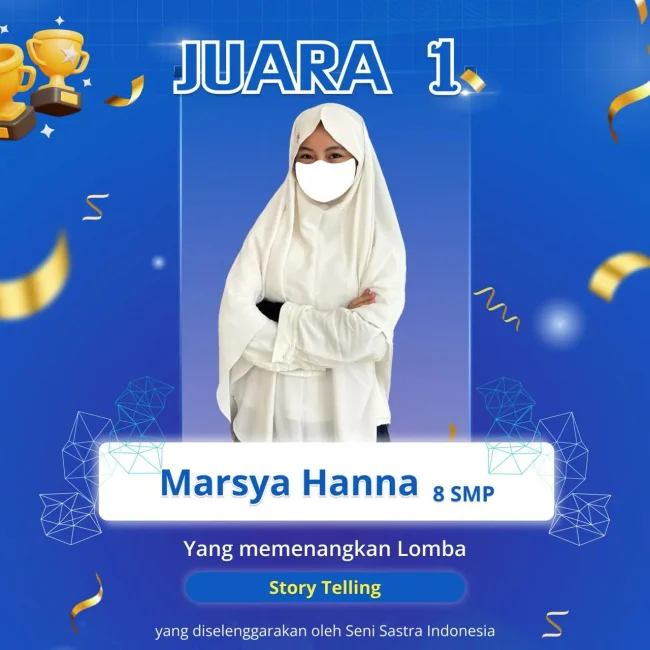 Santriwati SMP IDN Boarding School Akhwat raih Juara 1 Lomba Storytelling