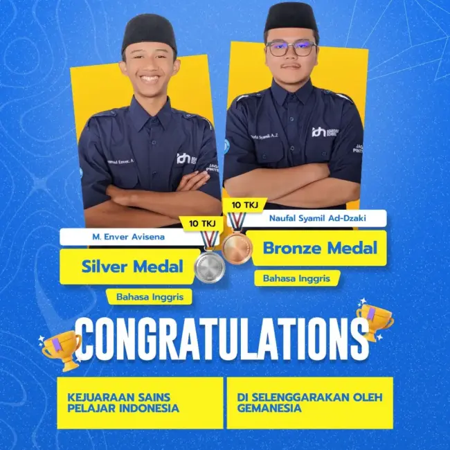 Santri SMK IDN Solo meraih medali perak dan perunggu di Kejuaraan Sains Pelajar Indonesia 2025