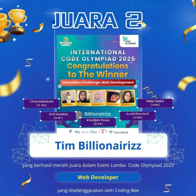 Santri Akhwat IDN meraih Juara 2 dalam International Code Olympiad 2025