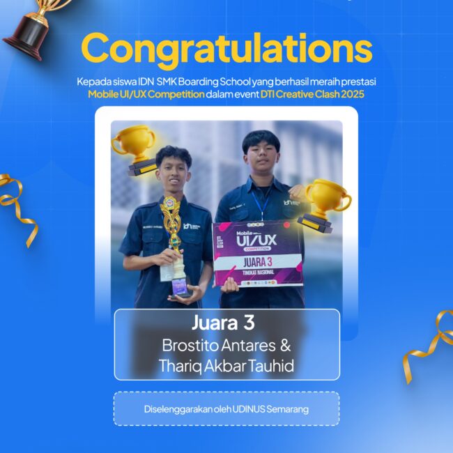 Thariq dan Brostito raih Juara 3 Mobile UI/UX Competition di UDINUS Semarang