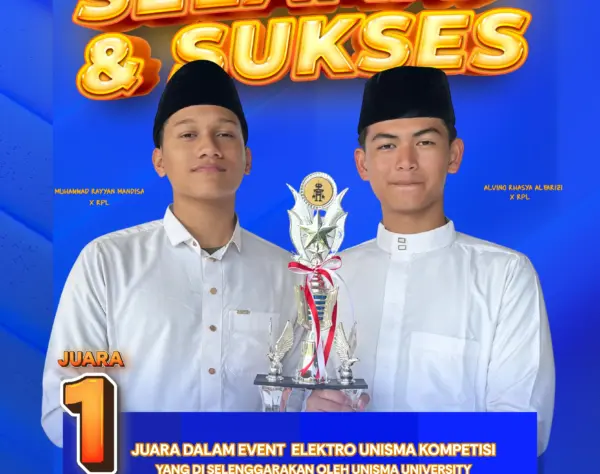 Santri SMK IDN juara 1 lomba robot sumo tingkat nasional