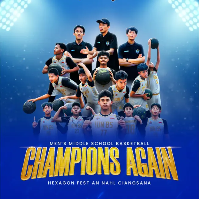 Tim Basket SMP IDN Juara 1 JABODETABEK Hexagon Fest An Nahl Ciangsana