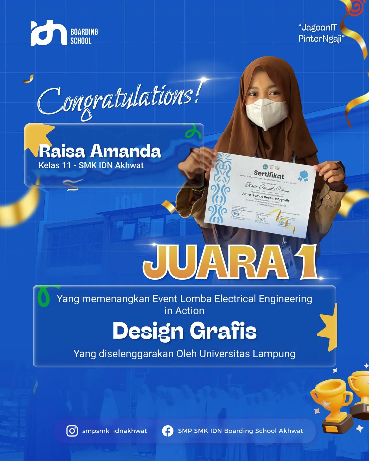 Raisa Amanda Utami SMK IDN Akhwat Juara 1 Desain Grafis Electrical Engineering in Action