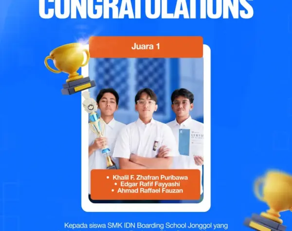 Santri SMK IDN Boarding School Jonggol Juara 1 Business Plan ATERVAL 2025