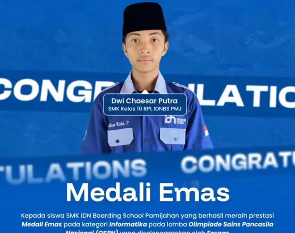 Santri SMK IDN Pamijahan raih Medali Emas Informatika di OSPN 2025