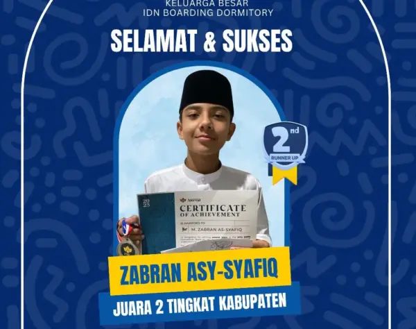 Zabran Asy-Syafiq SMP IDN Jonggol Juara 2 MTQ Tingkat Kabupaten