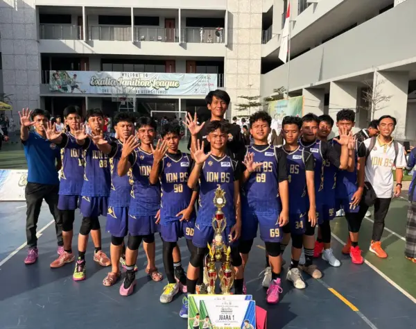 Dokumentasi kemenangan Tim Basket IDNBS meraih Juara 1 EXALTA 2K25