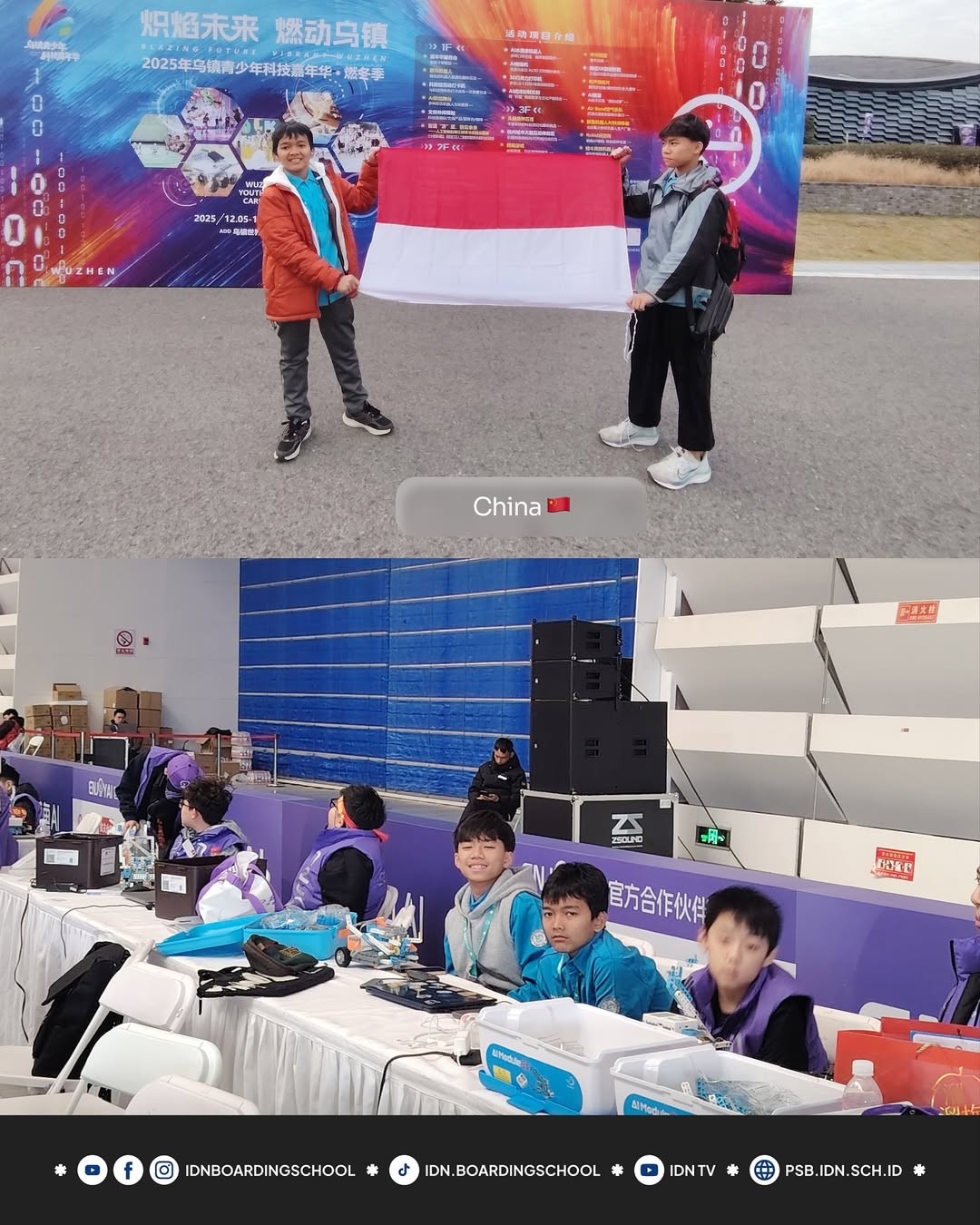 prestasi internasional idn boarding school-china