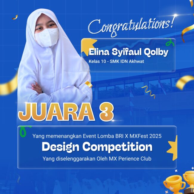 Sekolah SMK Jurusan DKV Juara Desain IDN Akhwat