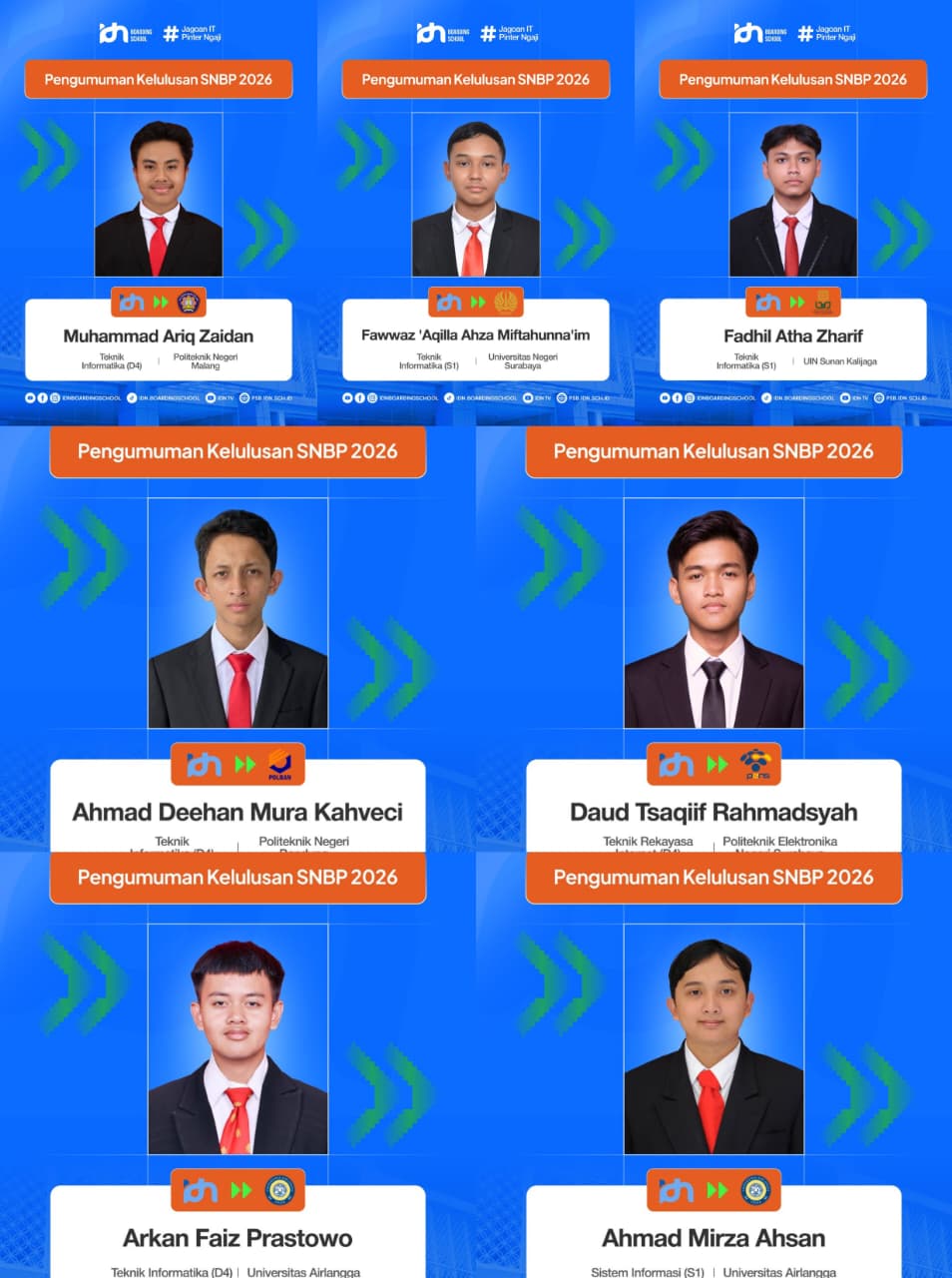 Siswa IDN Boarding School Lolos SNBP 2026