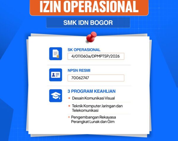Izin operasional sekolah resmi IDN Boarding School Bogor 2026