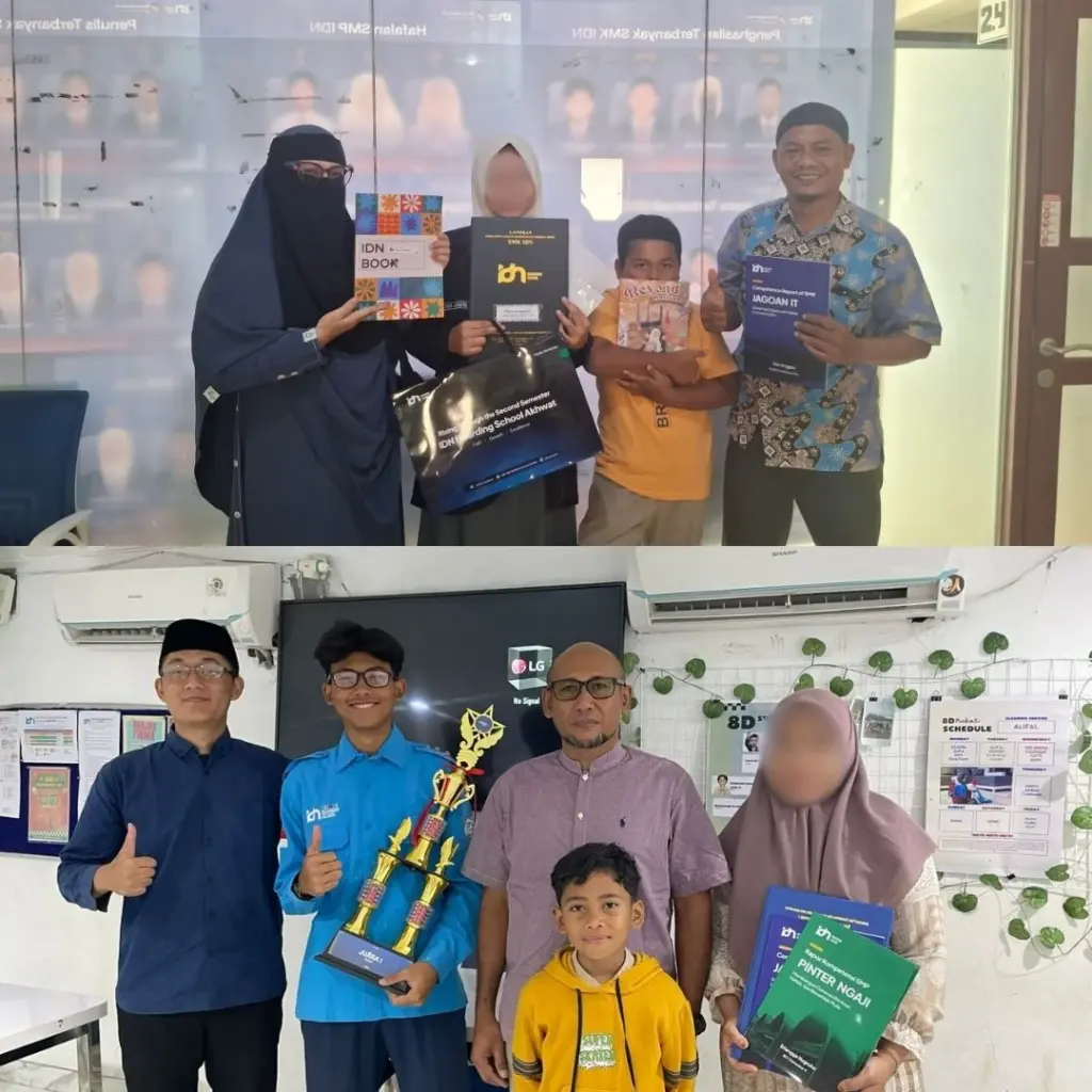 Penerimaan rapor dan presentasi siswa dalam bahasa Inggris IDN Bogor