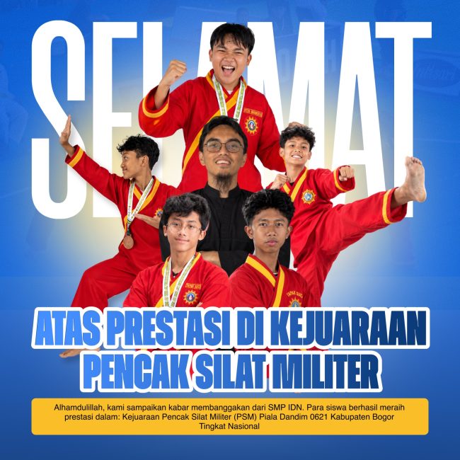 kejuaraan pencak silat nasional siswa smp idn juara