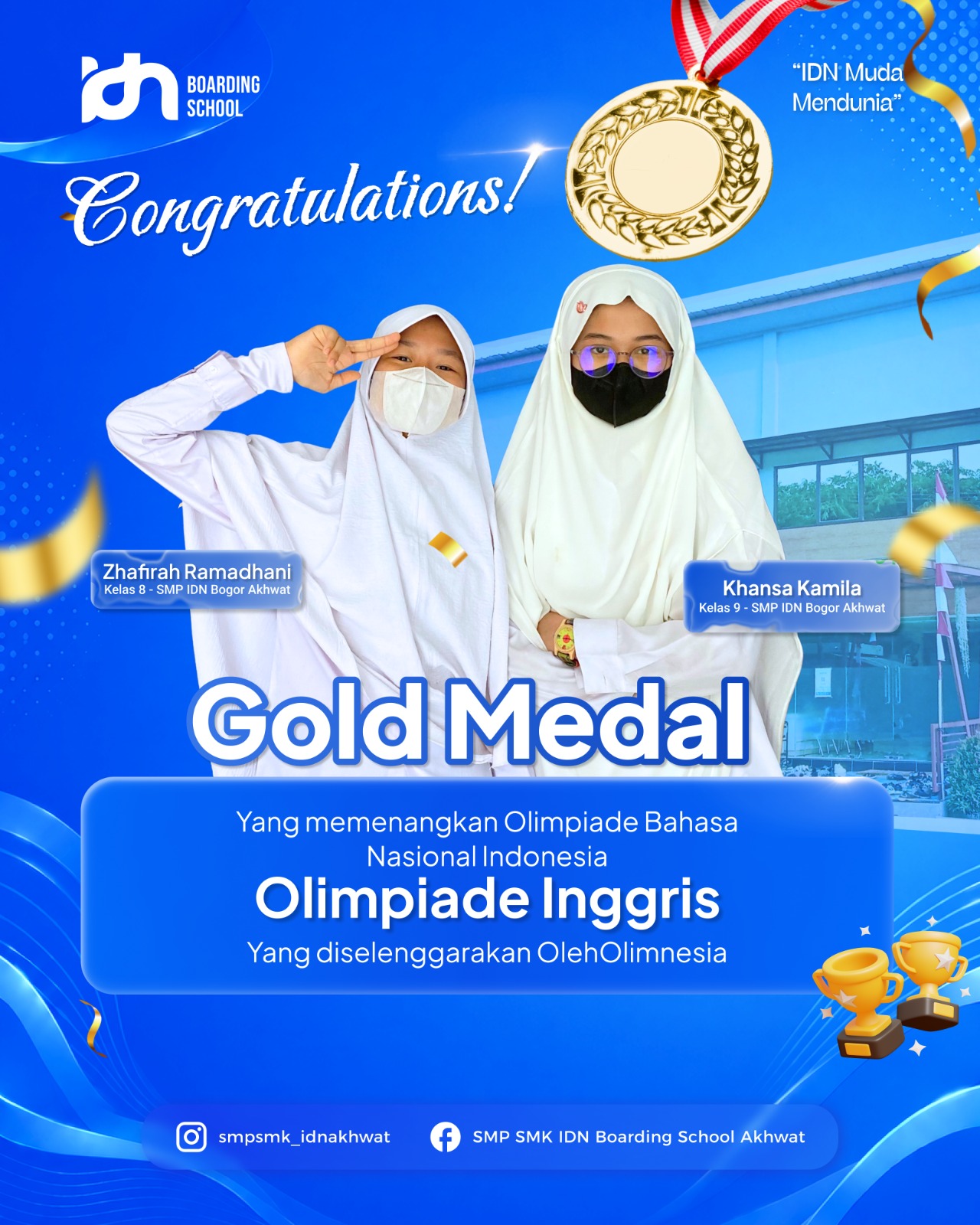 SMK IT Terbaik Bogor juara olimpiade bahasa inggris